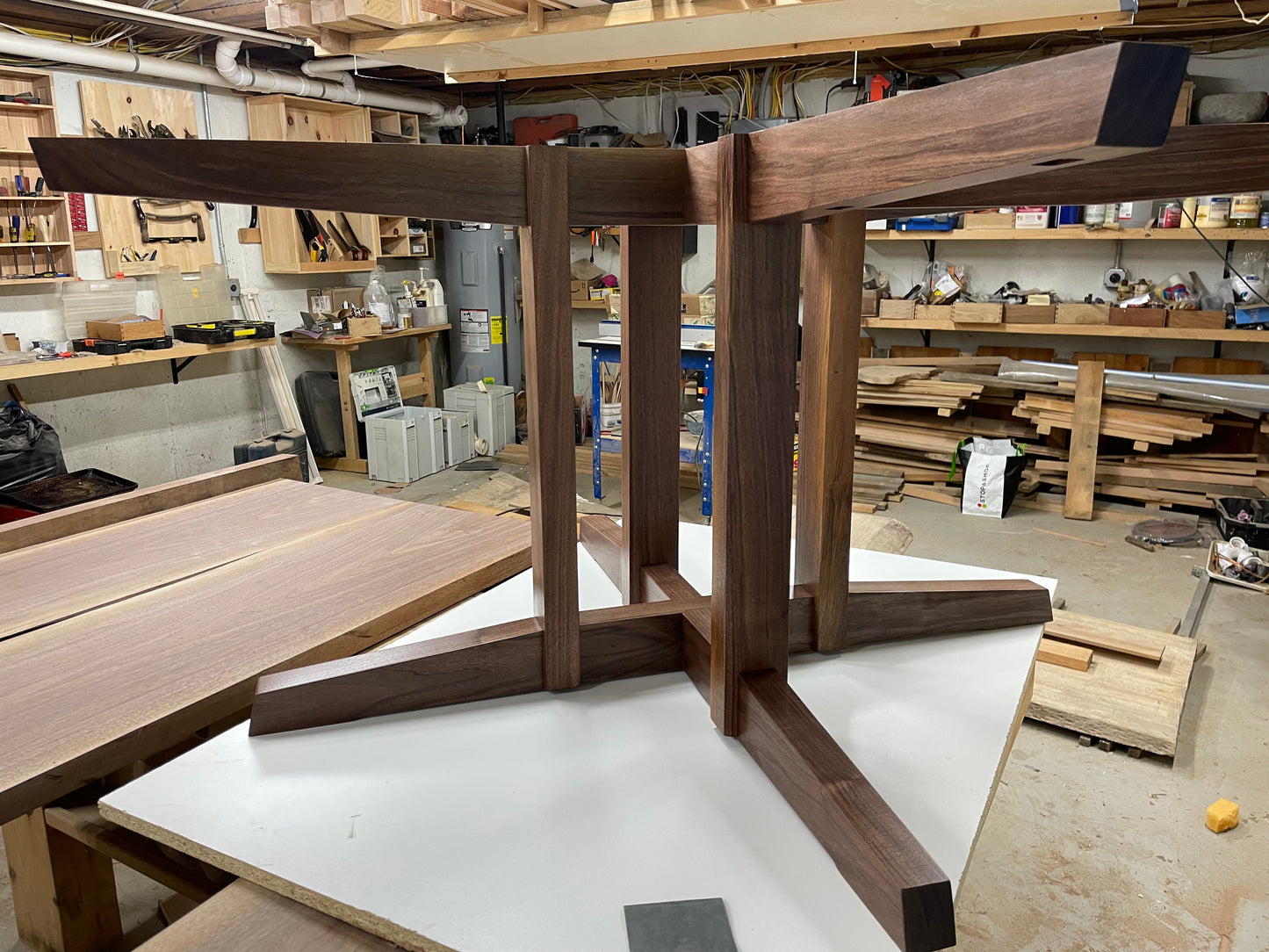 Nakashima Style 6ft Round Dining Table